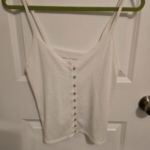 American Eagle Outfitters Cream Button-Front Camisole